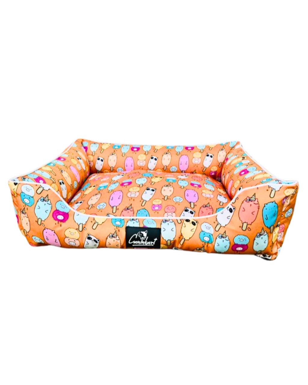 Caninkart Premium Printed Lounger Bed For Dogs