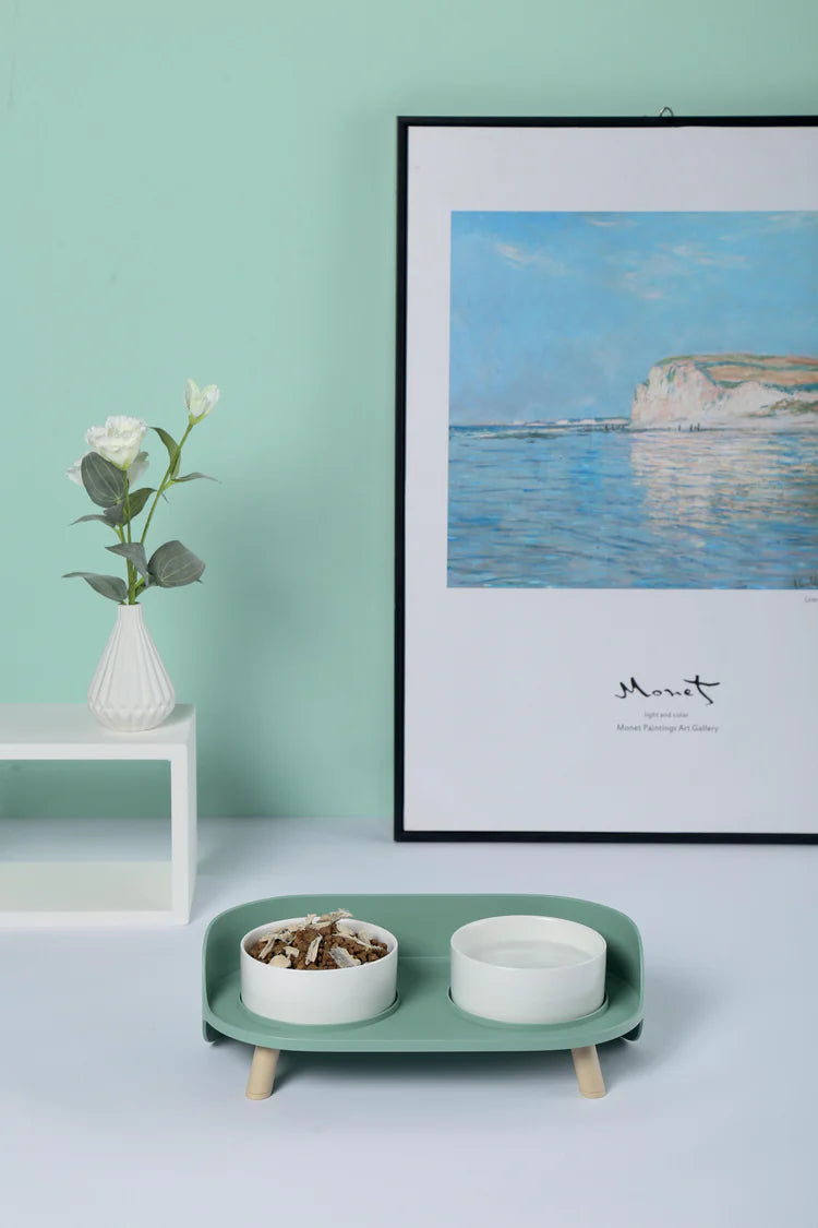 M-Pets Altitiude Double Raised Bowl 2x450ml