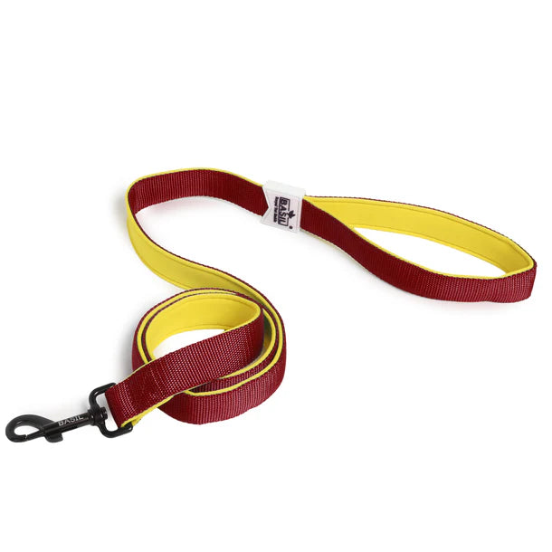 Basil Padded Leash For Dogs & Cats Maroon XL 4Ft & 3cm