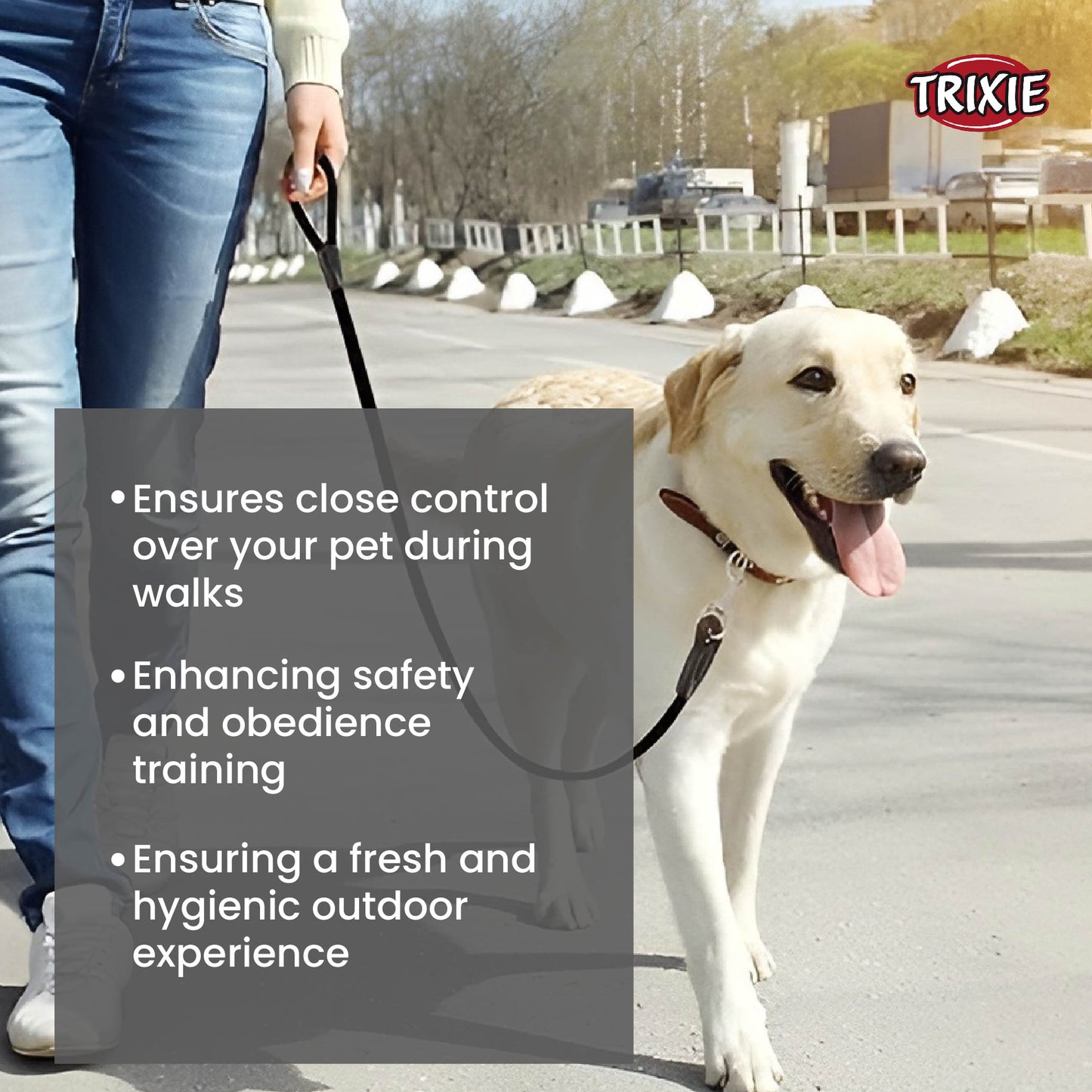 Trixie Premium Leash For Dog Black