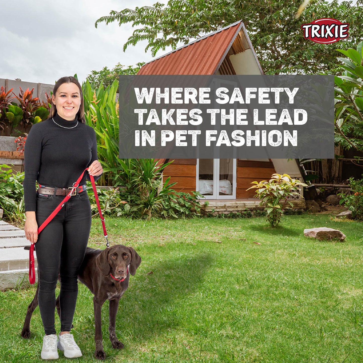 Trixie Premium Leash For Dog Black