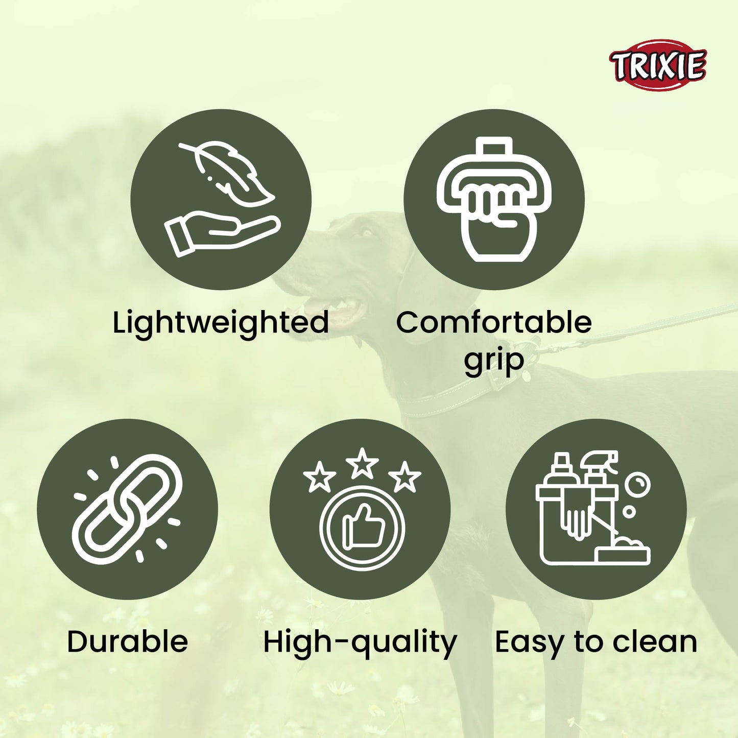 Trixie Premium Leash For Dog Forest Green XS-S 1.20m/15mm