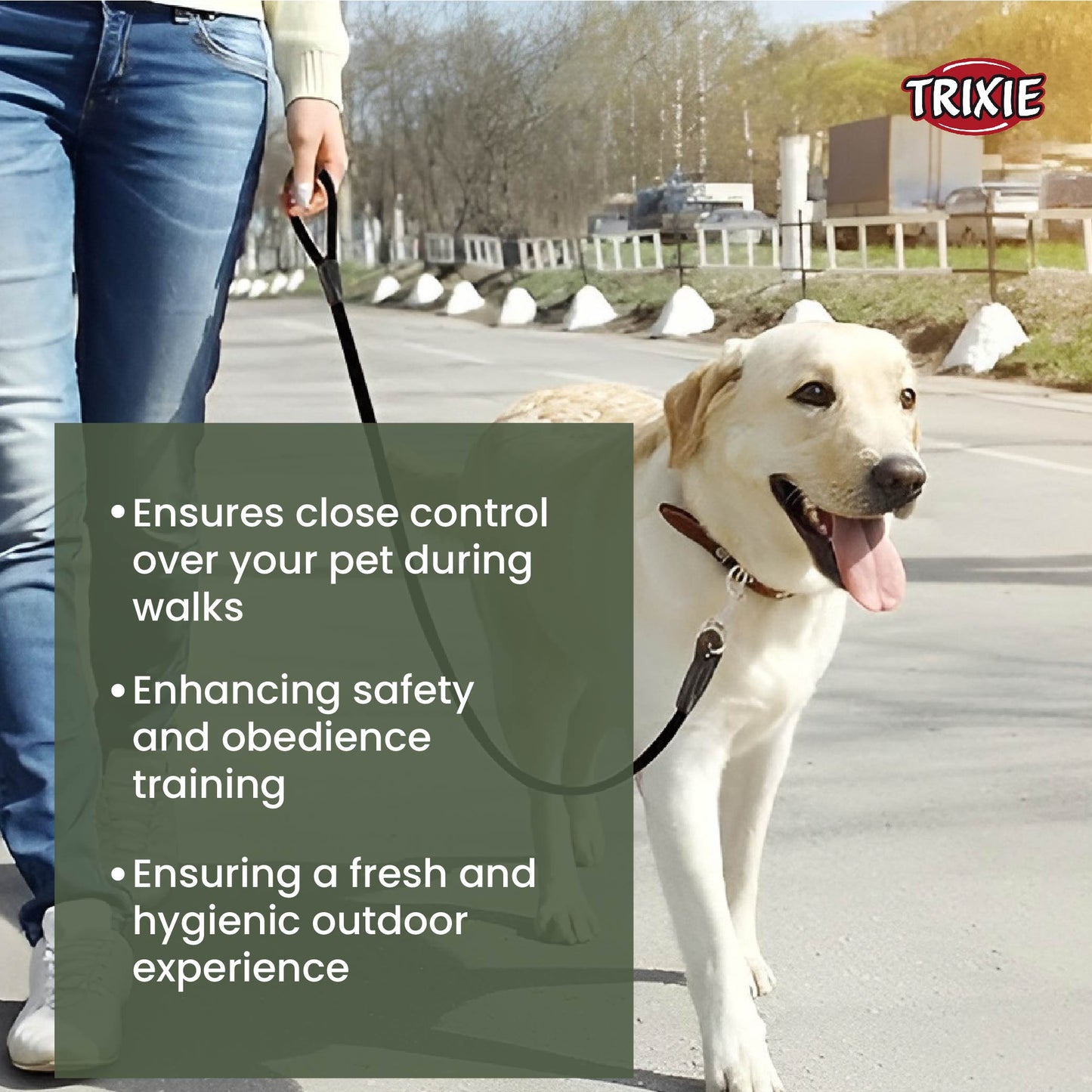 Trixie Premium Leash For Dog Forest Green XS-S 1.20m/15mm