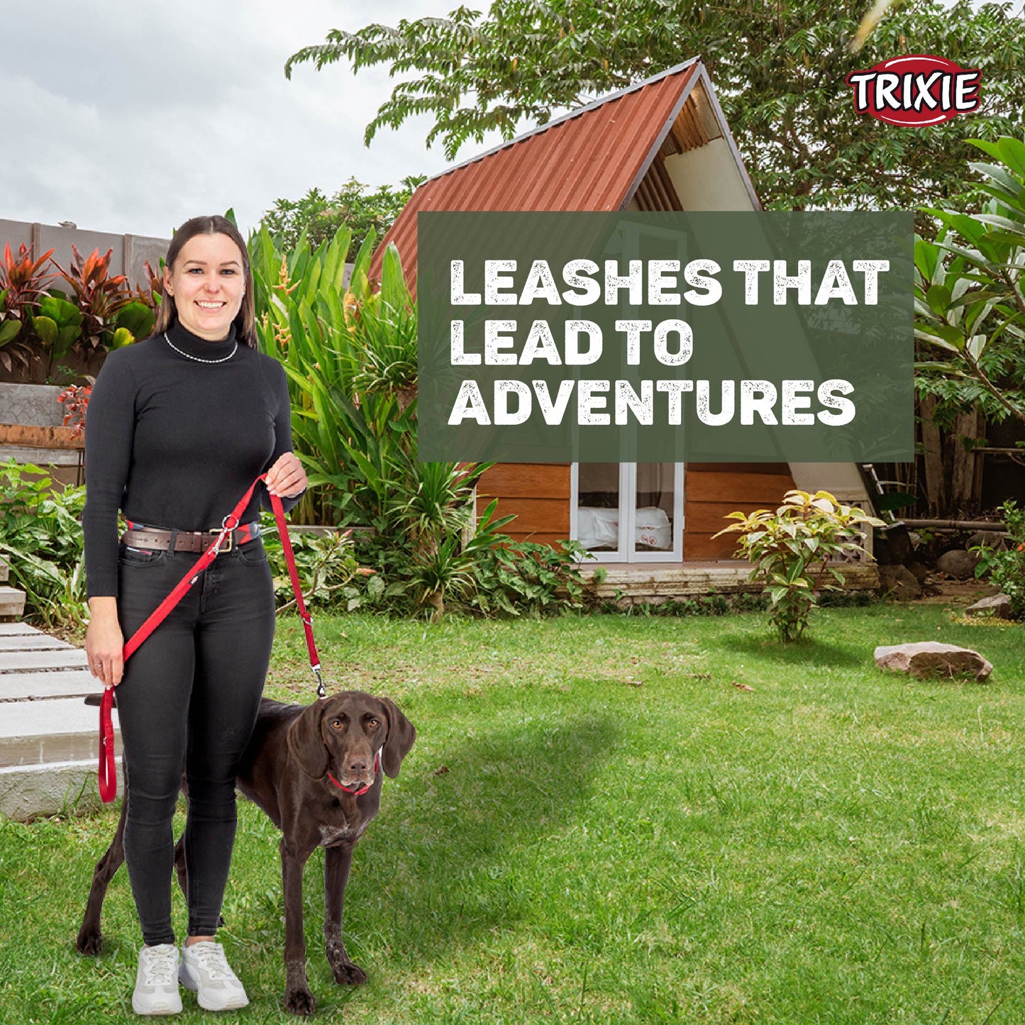 Trixie Premium Leash For Dog Forest Green XS-S 1.20m/15mm