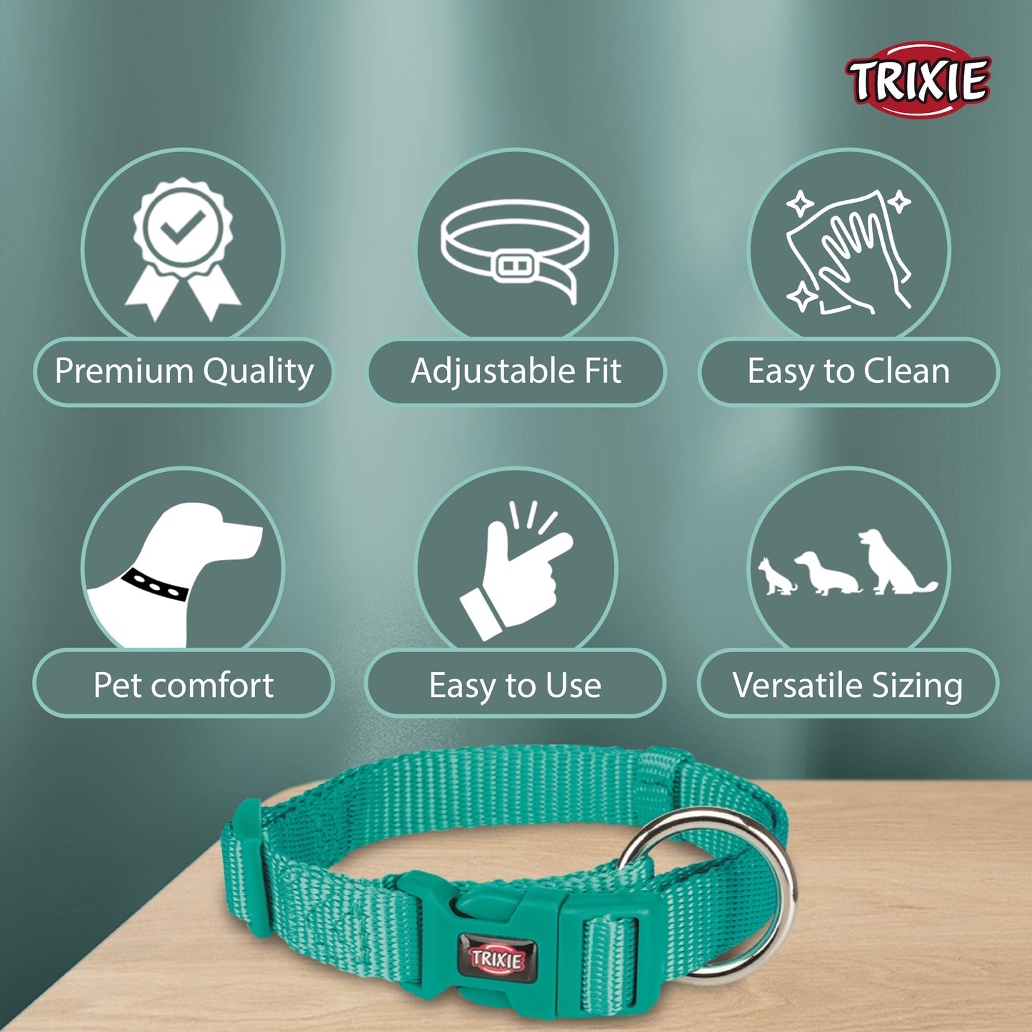 Trixie Premium Collar Ocean L-XL 40-65cm/25mm