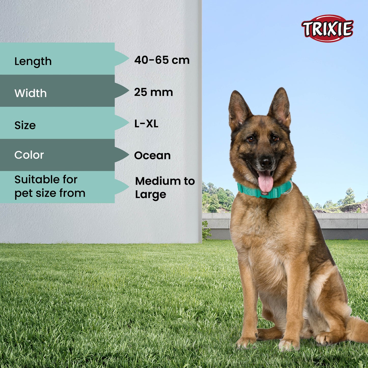 Trixie Premium Collar Ocean L-XL 40-65cm/25mm