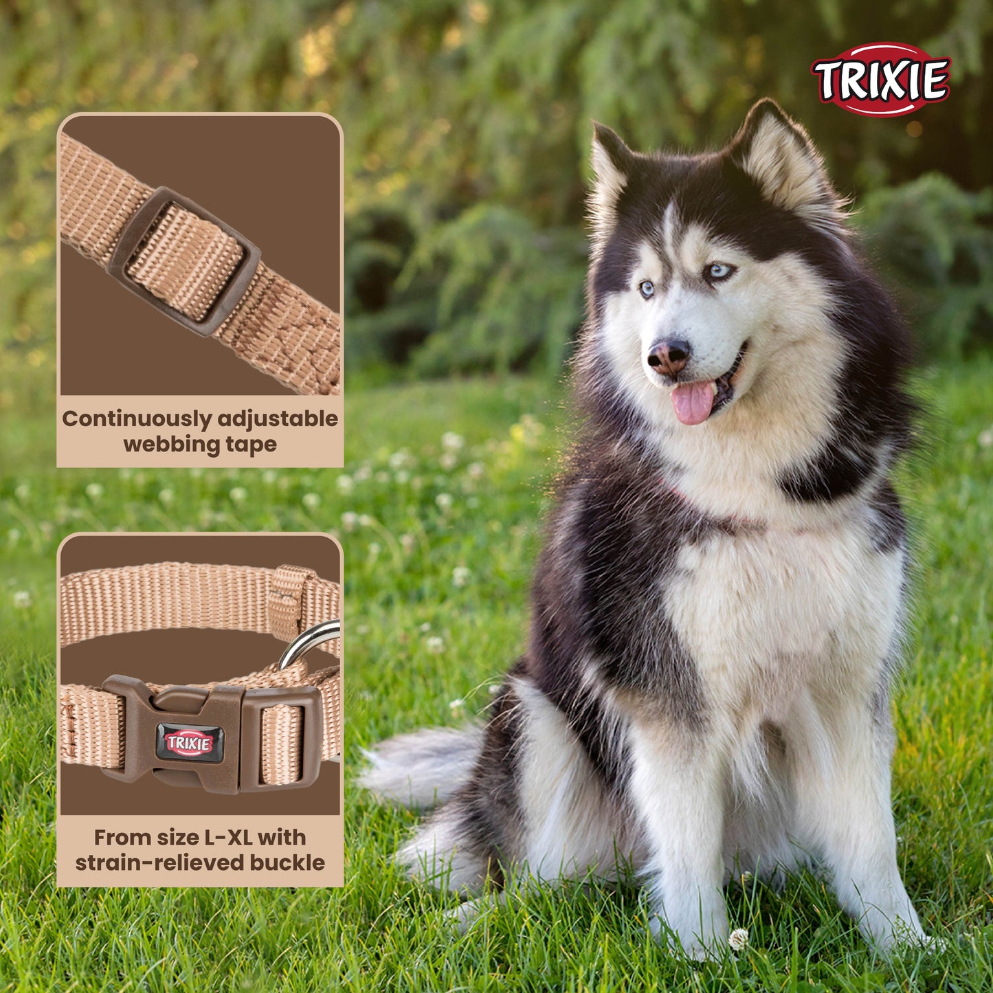 Trixie Premium Collar Ceramel