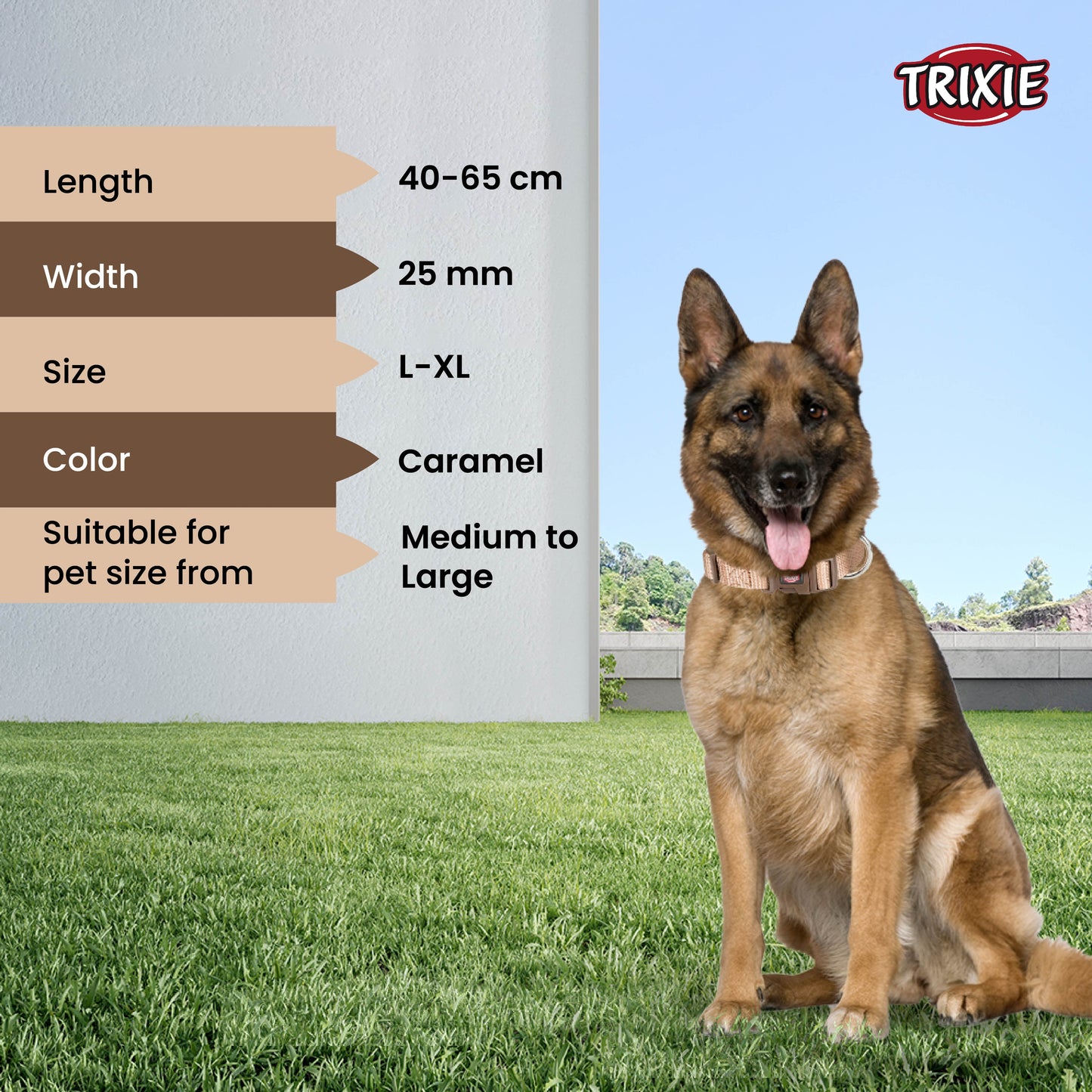Trixie Premium Collar Ceramel