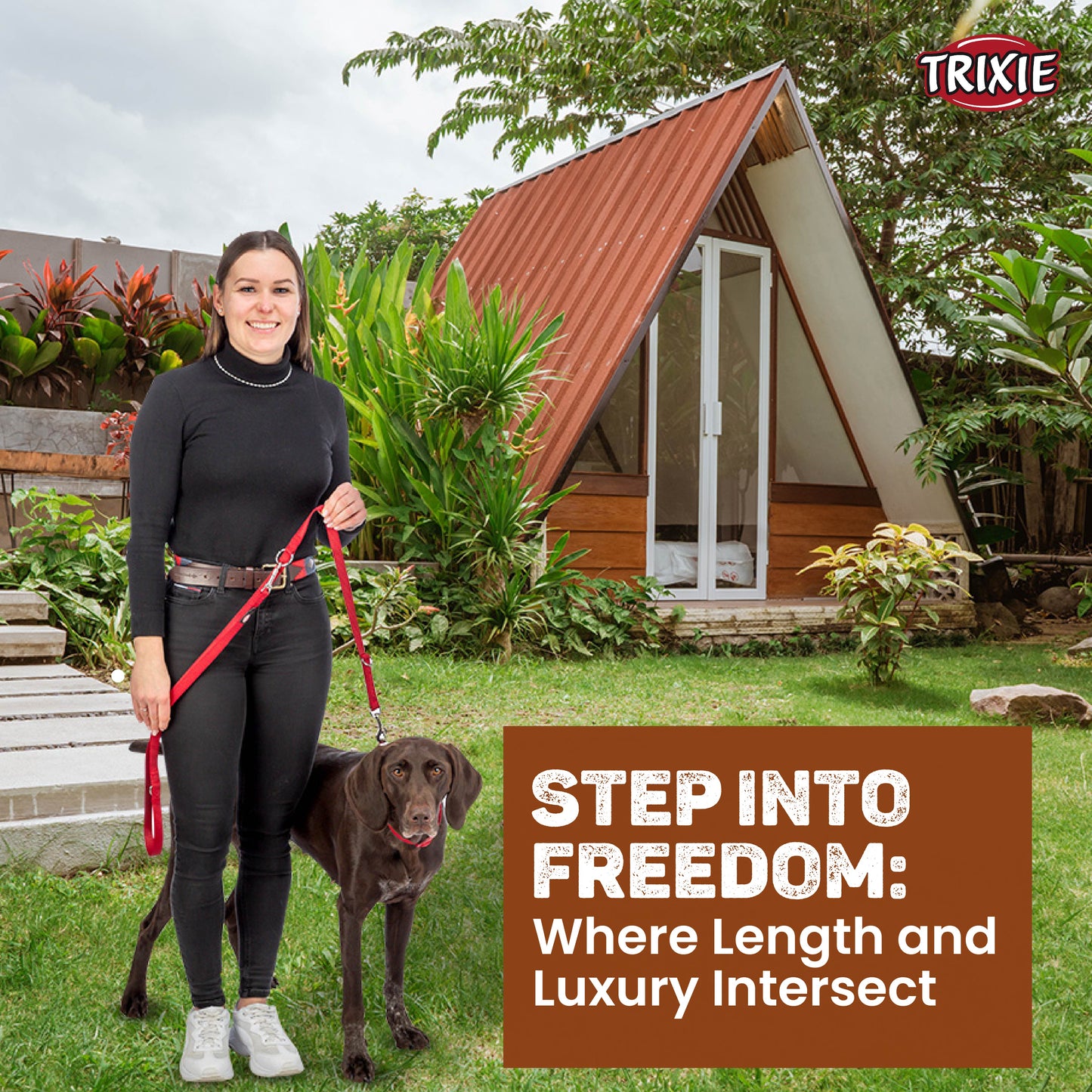 Trixie Premium Leash For Dog Papaya