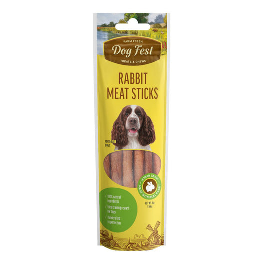Dogfest Meat sticks rabbit Dog Treats 45g