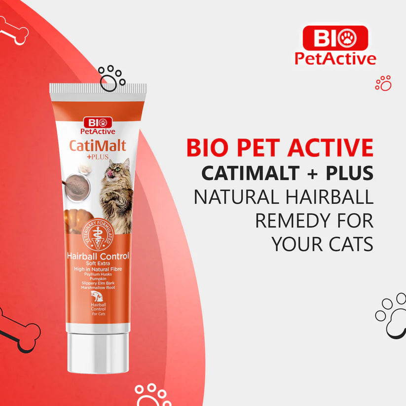 Bio Pet Active Cati Malt Plus Hairball Control For Cats 100ml