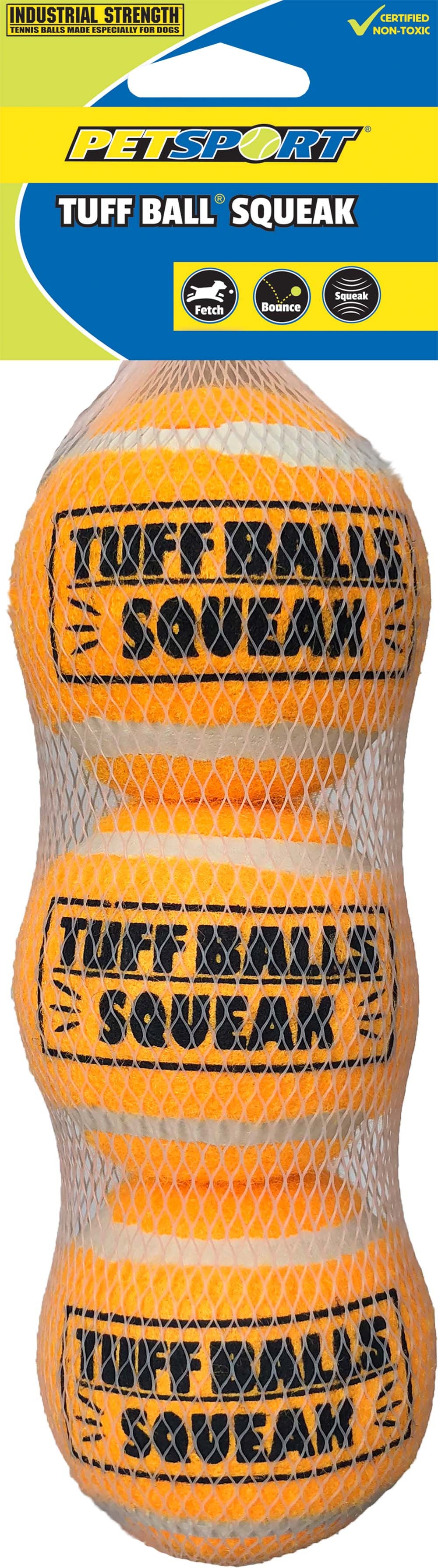 Petsport Tuff Ball Squeak Mesh Medium 3-Pack