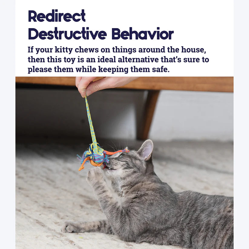 Petstages Tons of Tails Dental Cat Toy 4x4cm