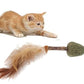 Smarty Pet Cork with Feathers Catnip Toy