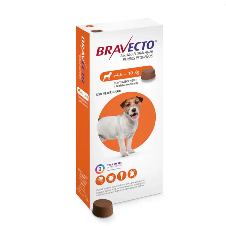 MSD Animal Health Bravecto 1 Chewable Tablet For Flea and Tick Control For Dogs (4.5-10Kg)