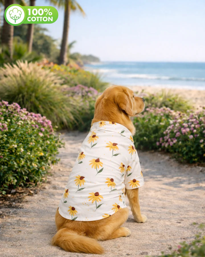 15 Furries Sunflower Cotton Dog Shirt