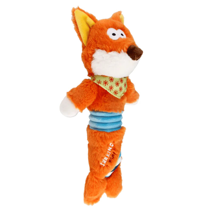Gigwi Shaking Fun Fox Plush Dog Toy With Squeaker Inside Medium
