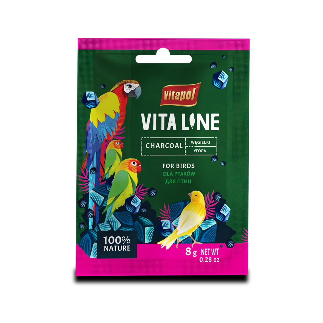 Vitapol Vitaline Feed Supplement - Charcoal For Birds 8g