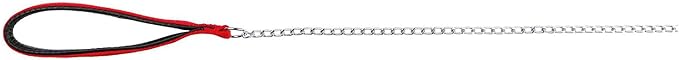 Trixie Chain Leash with Nylon Hand Loop Red XS-S 110cm/2mm