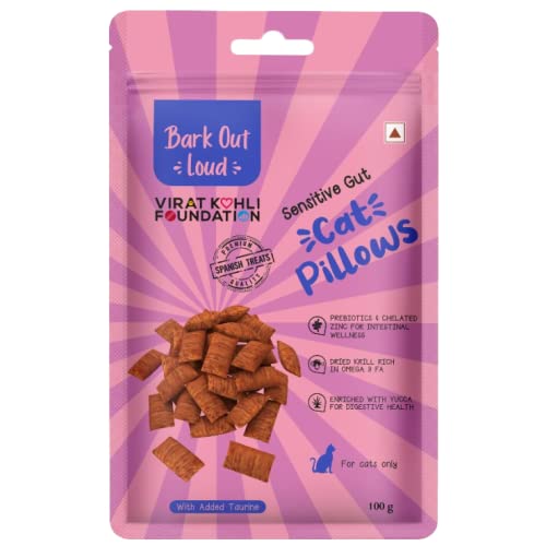 Vivaldis Bark Out Loud Cat Pillow Sensitive Gut Treats For Cats 70g