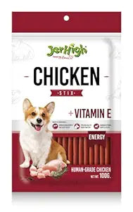 Jer High Chicken Stix with Vitamin E Treat For Dogs 100g