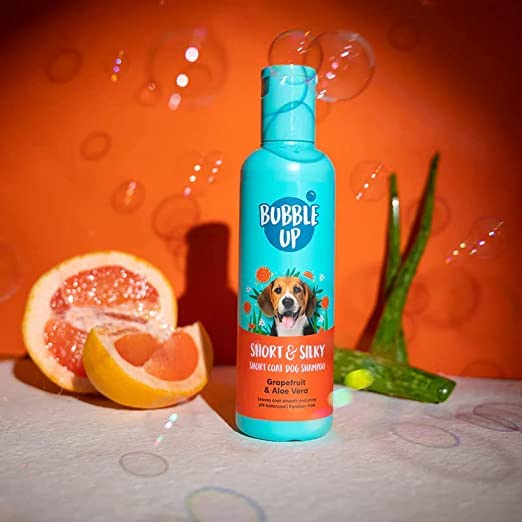 Bubble Up Short & Silky Grapefruit and Aloe Vera Short Coat Dog Shampoo Paraben Free- Sulfate Free 200ml