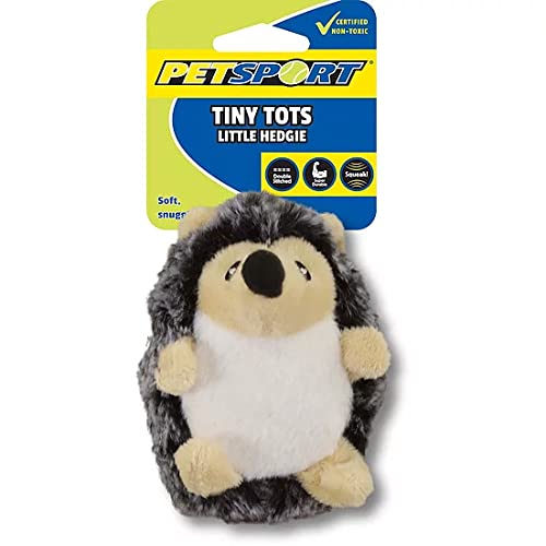 Petsport Tiny Tots Little Hedgie Plush & Squeaker Toy For Dogs 11.94cm