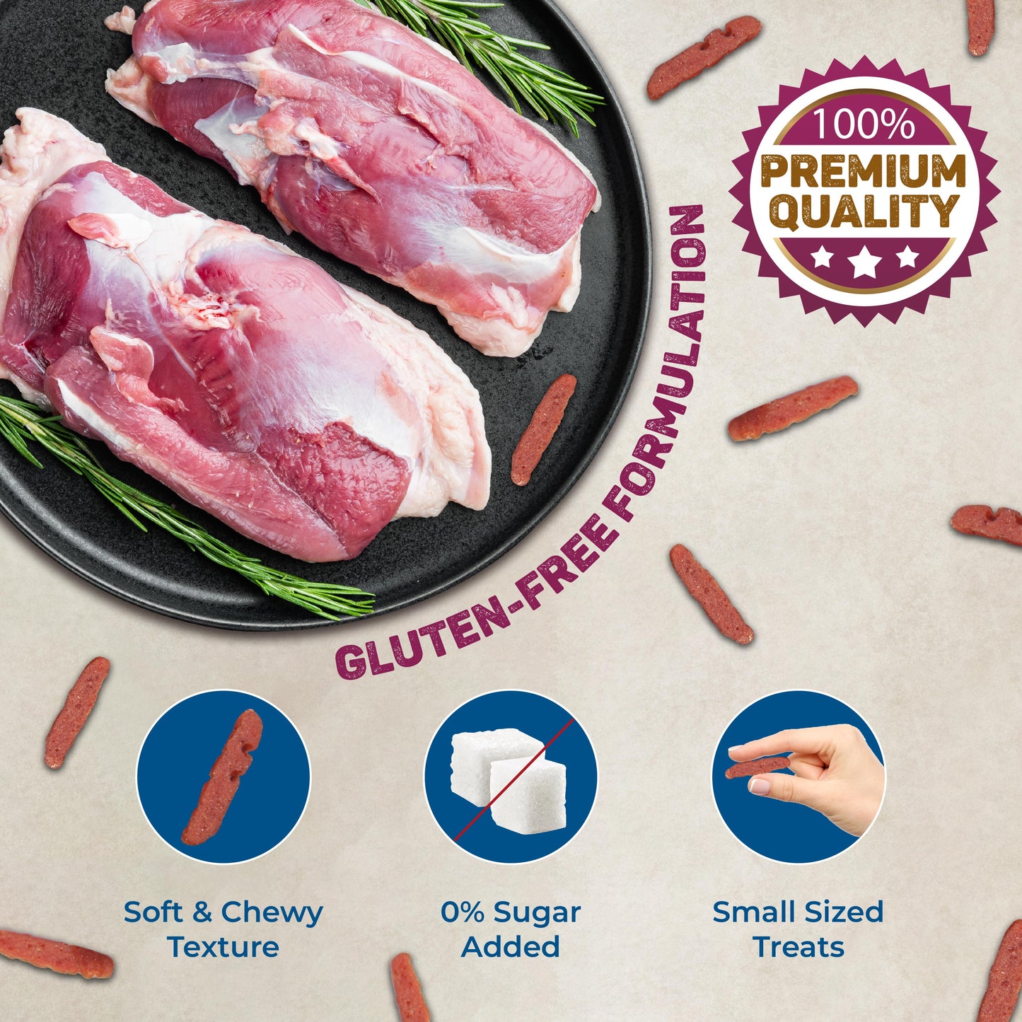 Trixie PREMIO Duck Fillet Bites Treat for Cat 50g