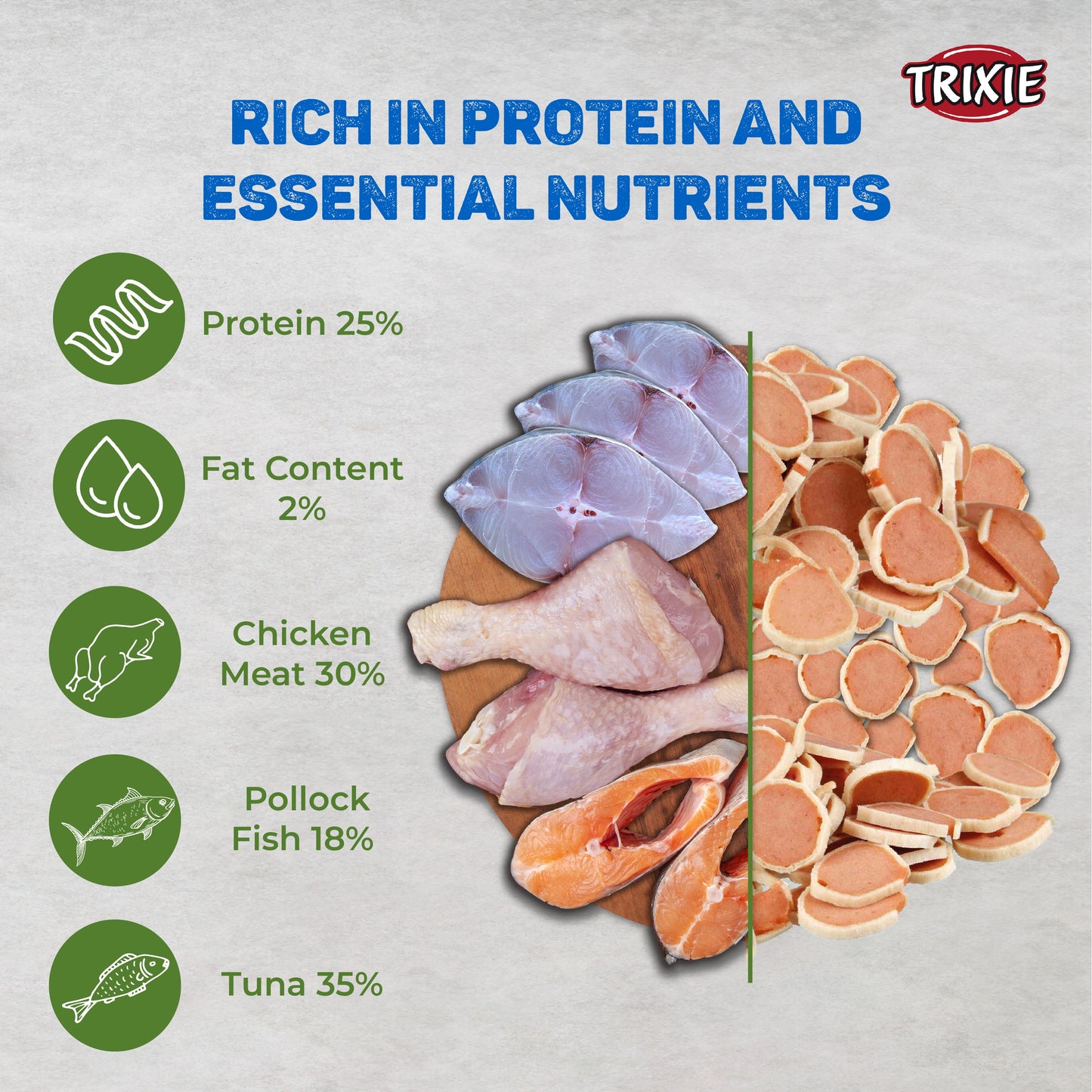 Trixie PREMIO Tuna Rolls Treat for Cat 50g