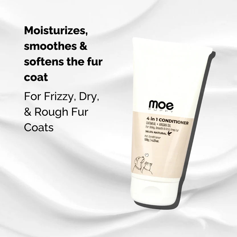 Moe Puppy 4 in 1 Conditioner Plant Based Formula For Dogs & Cats 120g