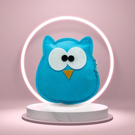 Hriku Catnip Toy Ghugghu Owl Light Blue L