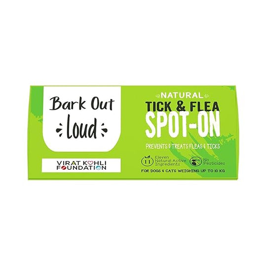 Vivaldis Bark Out Loud Natural Tick & Flea Spot-On For Dogs & Cats Weight Up To 10kg 1.5ml