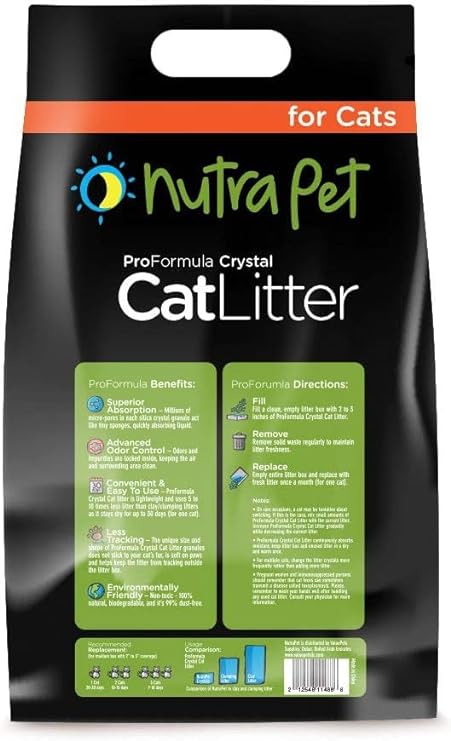 Nutra pet Cat Litter Silica Gel-7.6 L Baby Powder