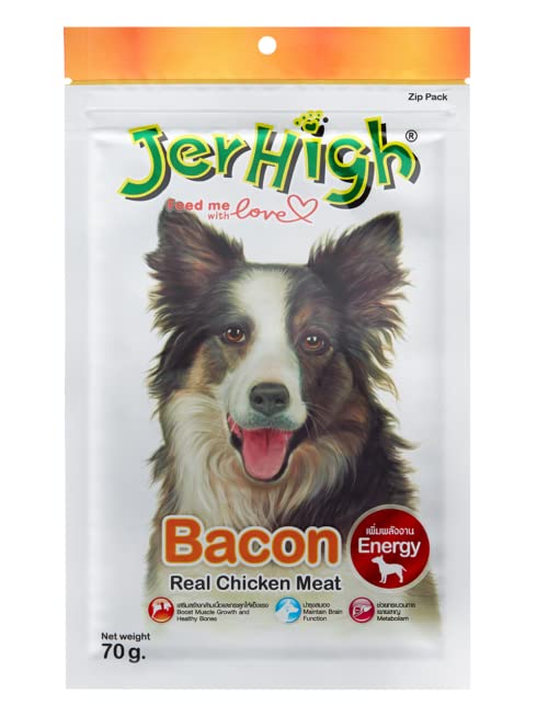 Jer high Chicken Bacon Real Chicken Meat Dog Treat 70g
