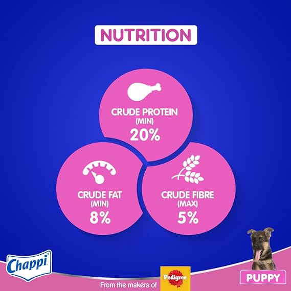 Chappi Puppy Chicken and Milk Flavor Dry Dog Food 7kg