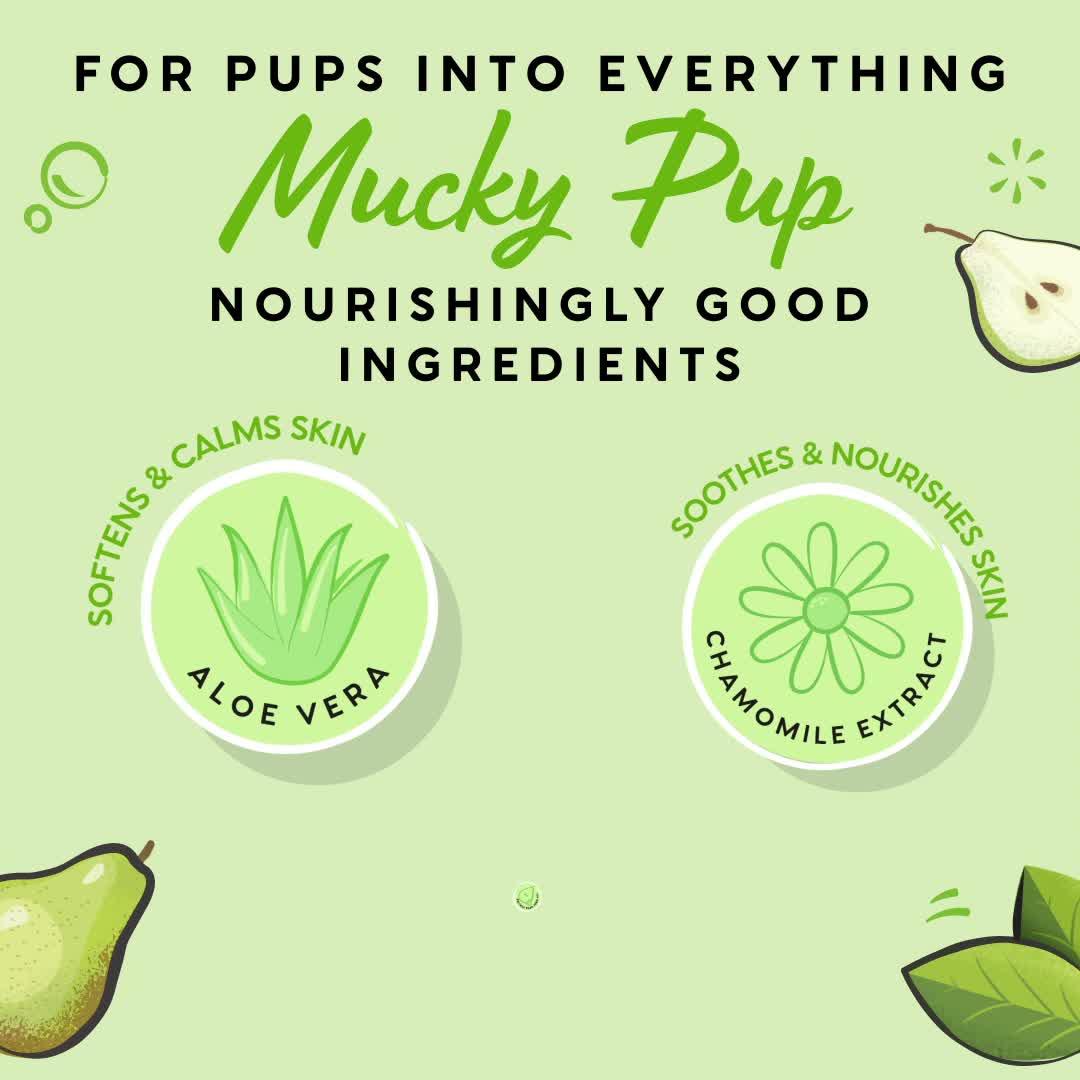 Pet Head Mucky Pup Puppy Shampoo Pear with Chamomile 300ml
