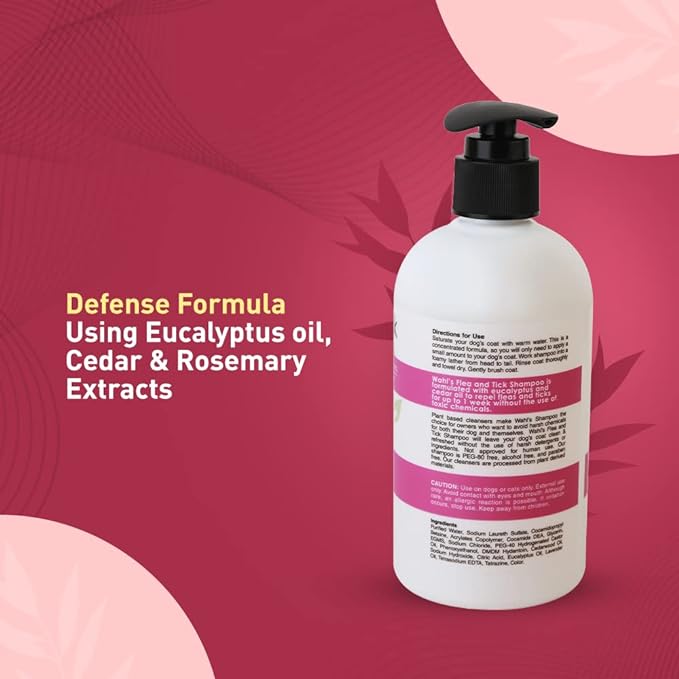 Wahl Flea & Tick Shampoo Eucalyptus Cedar Defense Formula for Dogs