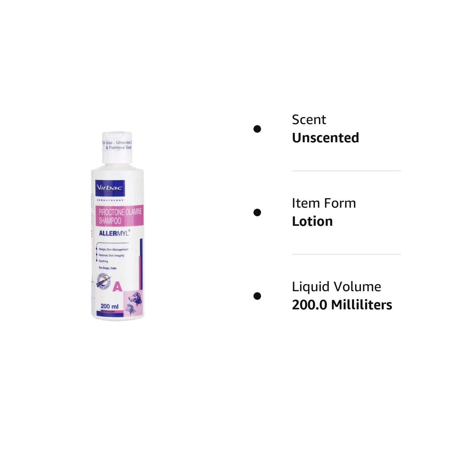 Virbac Allermyl Medicated shampoo For Dog & Cats 200ml