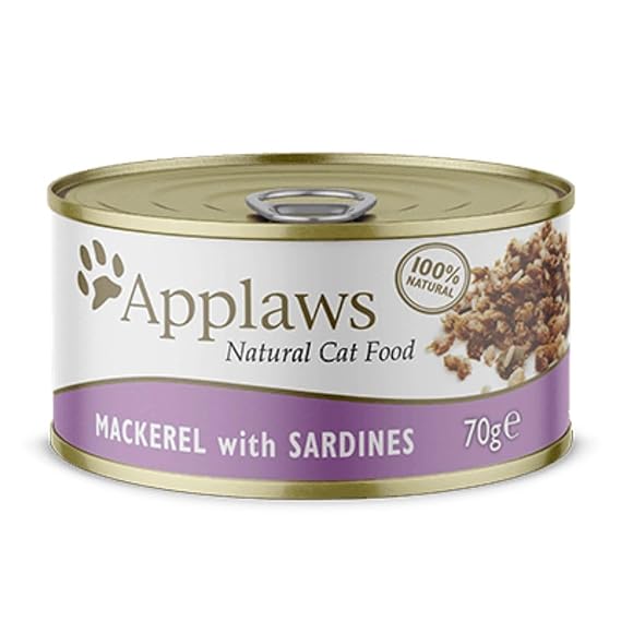Applaws Cat Tin Mackerel with Sardines Wet Food 70gm