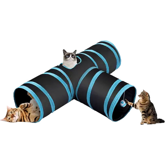 Nunbell Cat Tunnel T Shape Assorted Color