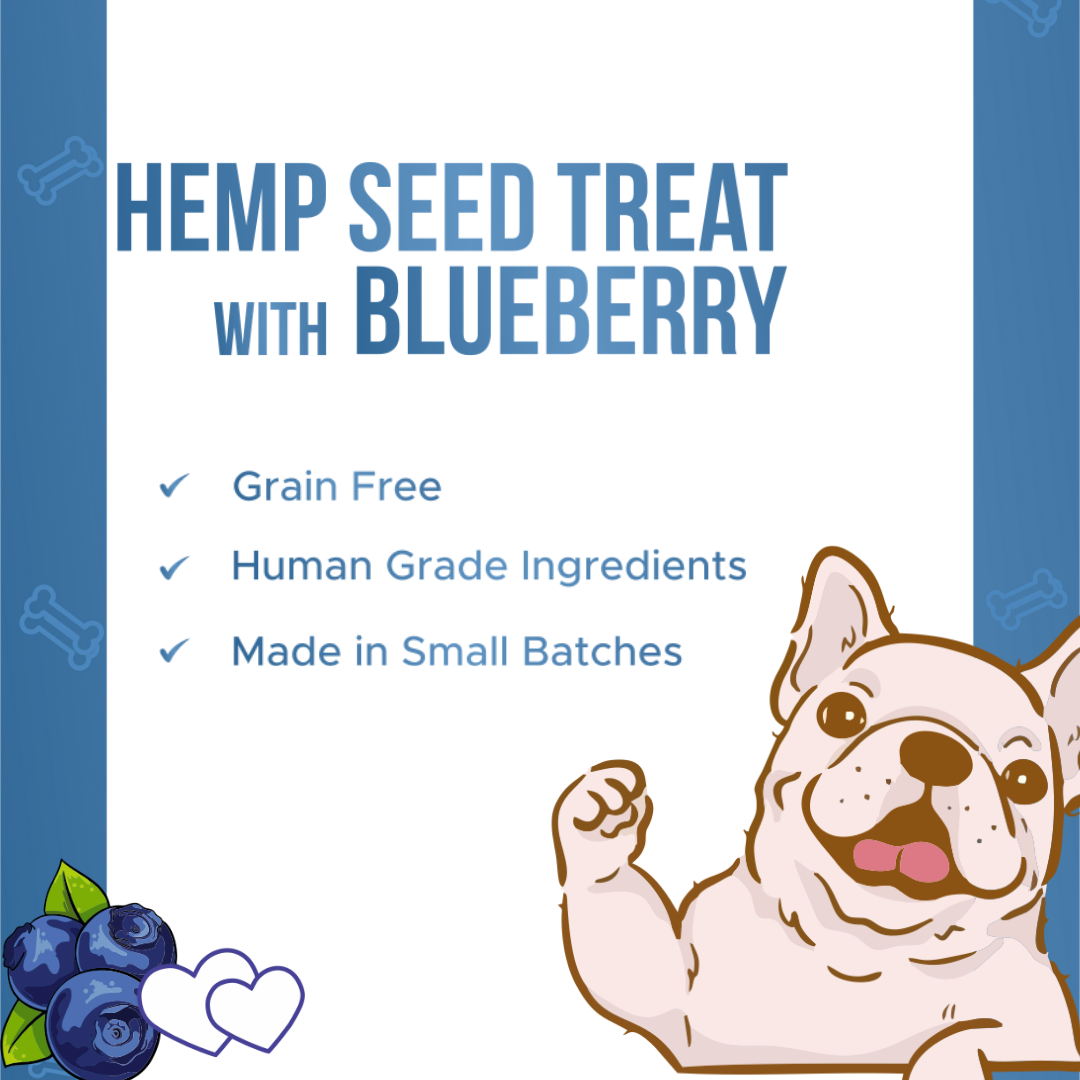 Healing Leaf Hemp Seed Vegetarian & Sustainable Dog Treat with Blueberry 100gm