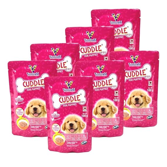 Venky's Cuddle Gravy Wet Dog Food for Puppy Rich in Chicken 100g (Pack of 10)