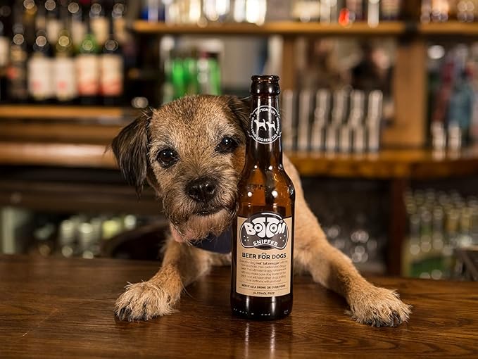 Woof & Brew Vegetarian Bottom Sniffer Non-Alcoholic Beer For Dogs 330ml (Delivery only in Delhi NCR, extra shipping charges may apply)