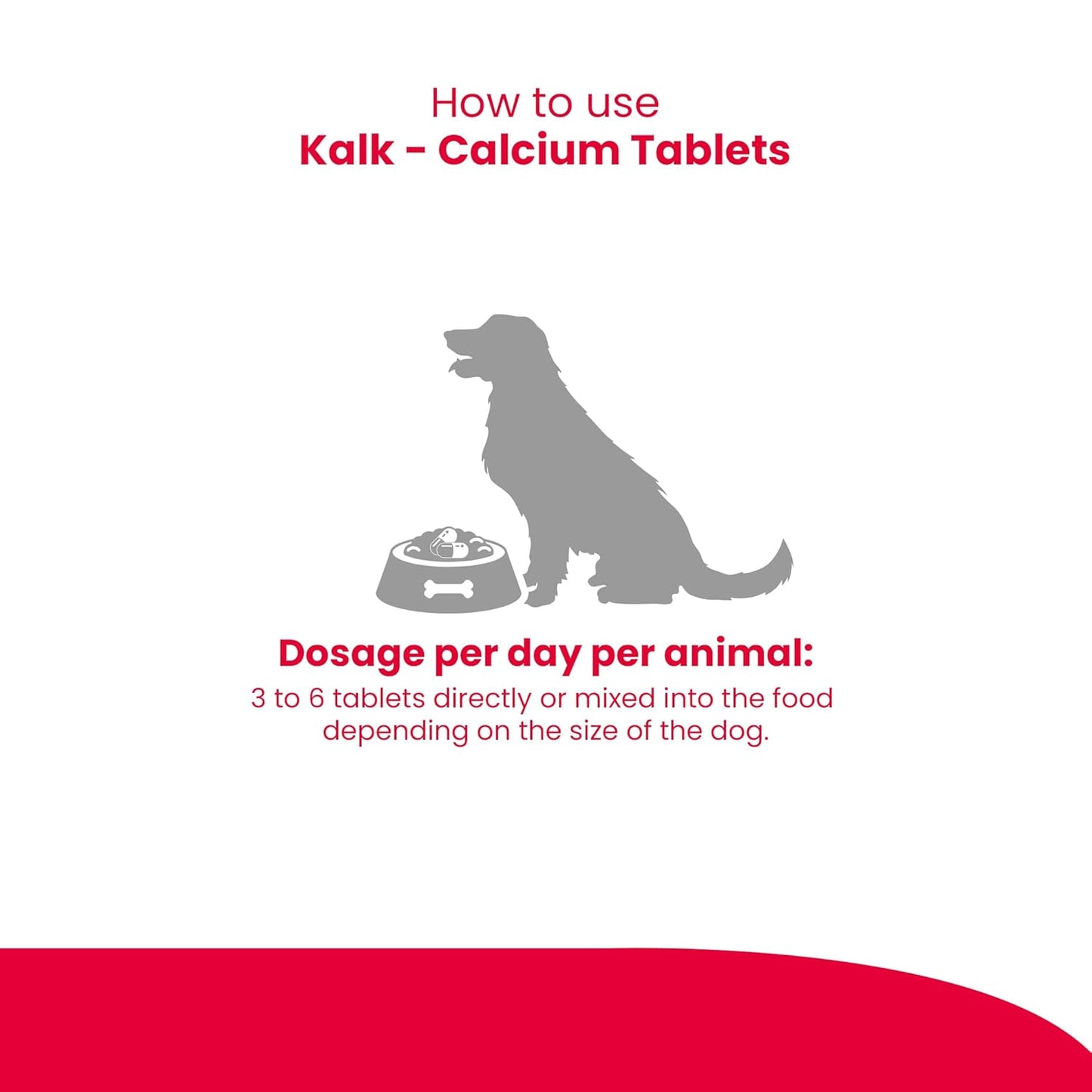 Beaphar Kalk Calcium supplement Tablet for Dogs 60 Tablets