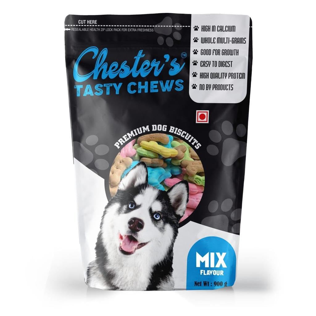 Chester's Tasty Chew Mix Flavor Biscuit For Dogs 900g