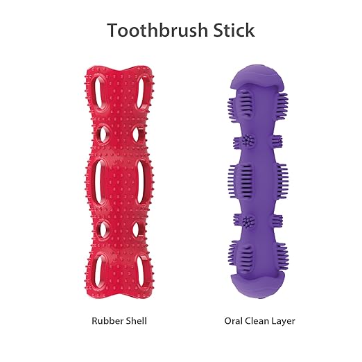 GiGwi Toothbrush Stick with Crackle Dog Toy Medium