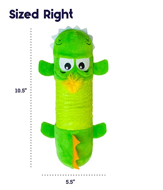 Petstages Stuffing Free Big Squeak Gator 25cm