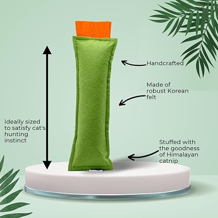 Hriku Catnip Kicker Toy Green Large