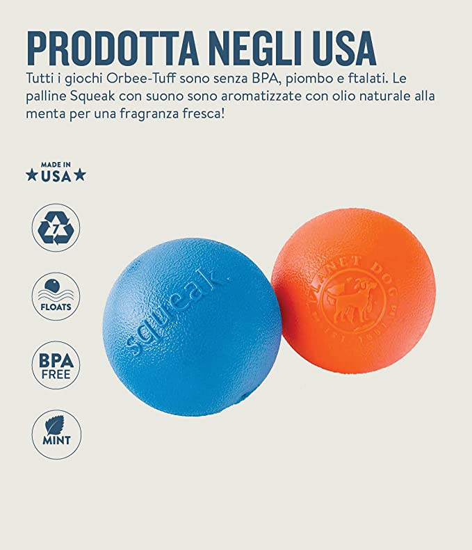 Petstages Orbee Tuff Squeaky Ball Dog Toy 3inch