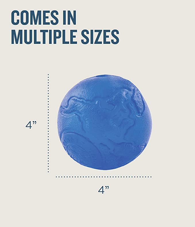 Petstages Orbee Tuff Planet Treat Dispenser Ball Royal Blue For Dogs